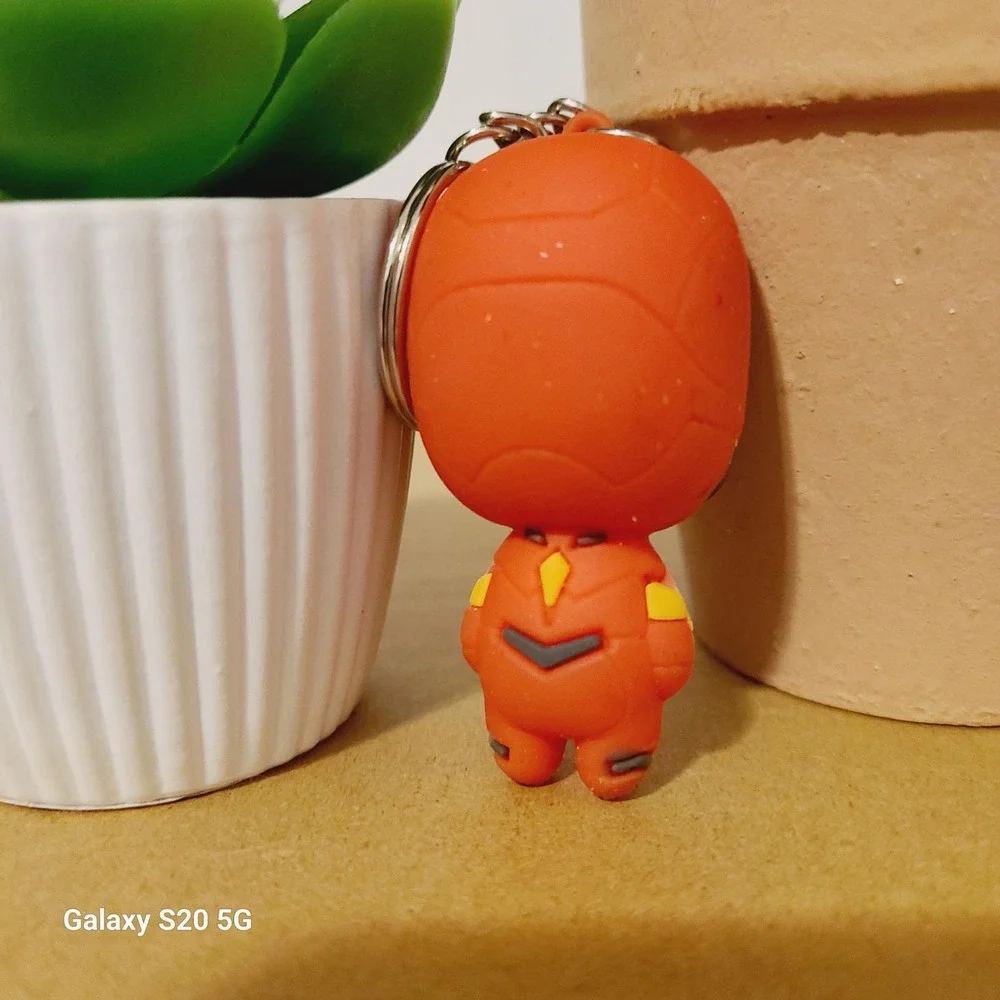 Cute Iron Man Keychain Marvel Superhero Action‎ Figure Keychain Collectible